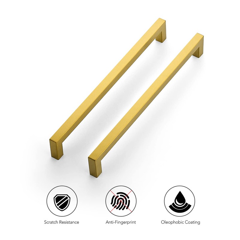 Ravinte 18 Pack 10 Inch Kitchen Square Cabinet Handles Cabinet