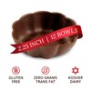 Lang's Chocolates – Milk Chocolate Dessert Shell Bowls – 12
