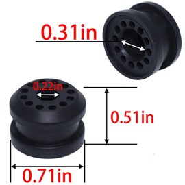 2-Piece Transfer Case Shift Linkage Bushing Kit for Dodge Ram 1500/2500/3500 - Includes Control Lever Bushing, Grommet & E-Clip - Direct Replacement for 68078974AA, 68078975AAA