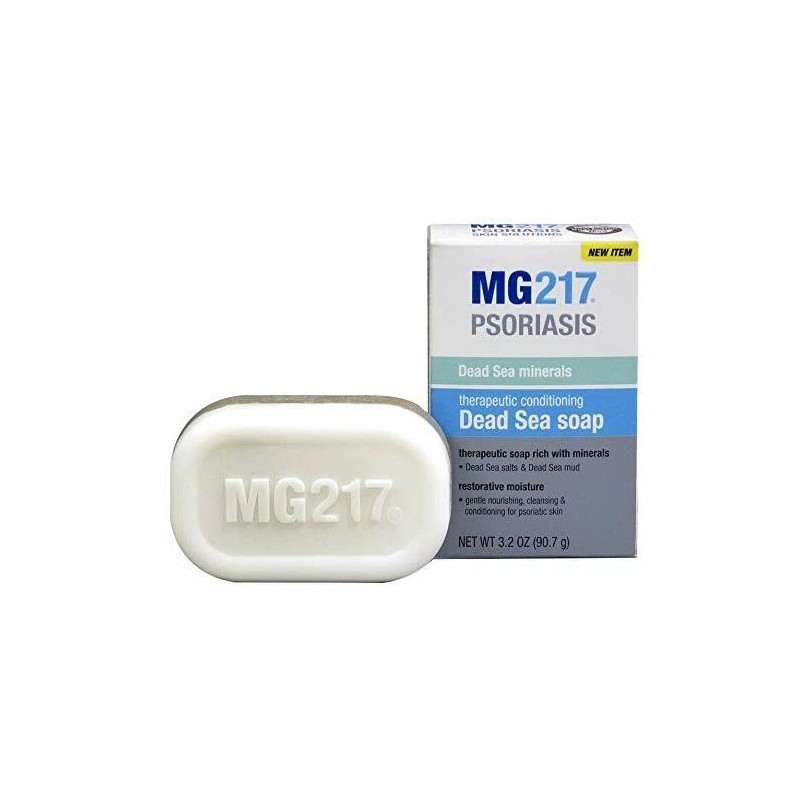 MG217 Psoriasis Dead Sea Mud and Salt Dual Bar Soap