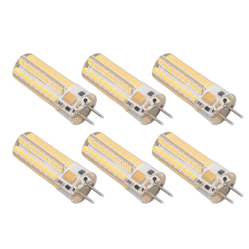 6Pcs GY6.35 LED Bulb 7W AC DC12V 700lm 72 LEDs