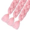 Pink Braiding Hair Extensions Synthetic Braid for Crochet Box Twist