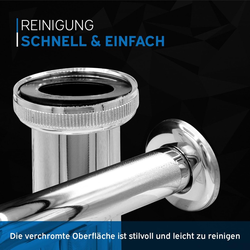 kör4u Universal Sink Siphon Drain Fitting with Odour Trap Including