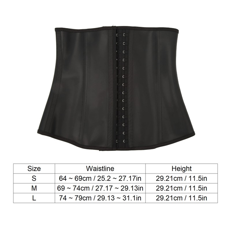 Women Underbust Latex Sport Waist Trainer Tummy Control 4 Row