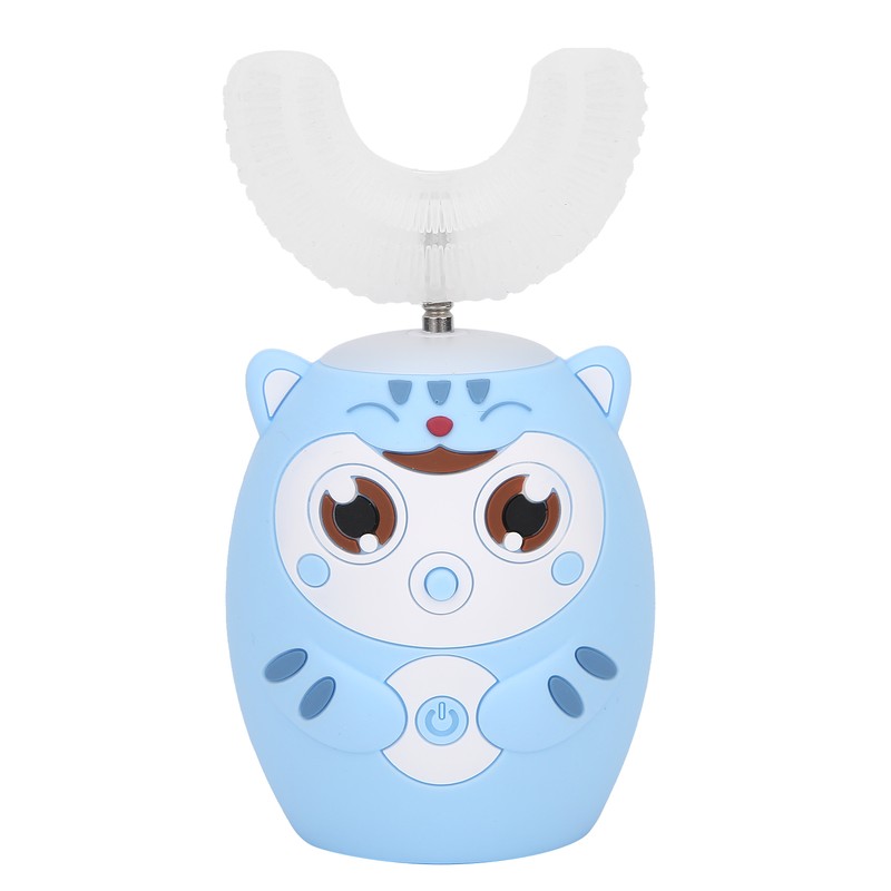U Shaped Automatic Toothbrush Cartoon Ultrasonic Toothbrush Oral Cleaning Brush