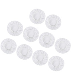 Motoforti Universal Car Polisher Cover, 9"-10", Mircrofiber, White, 10 Pcs