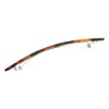 VINGTAINE H-724-BR Tortoise Shell Style Line Barrette, Simple, Thin, Marble