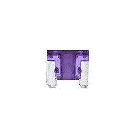 [2 pieces] Low Profile Fuse Purple 3A (0.4 x 0.4 x 0.4 inches (10.9 x 10 x 3.8 mm)