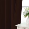 CUCRAF Chocolate Blackout Curtains 52X54 Pack Of 2 Thermal Insulated