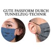 High-quality summer mask, breathable, various colours, washable at 90 °C,
