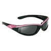 Bikershades Rhinestone Womens Motorcycle Biker Sunglasses Foam Padded Wrap Blocks