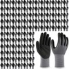Cutecrop 100 Pairs Work Gloves Nitrile Coated for Men Warehouse