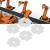 5pcs Hole Pattern Brackets Aluminum Alloy Holes Grid Plates for