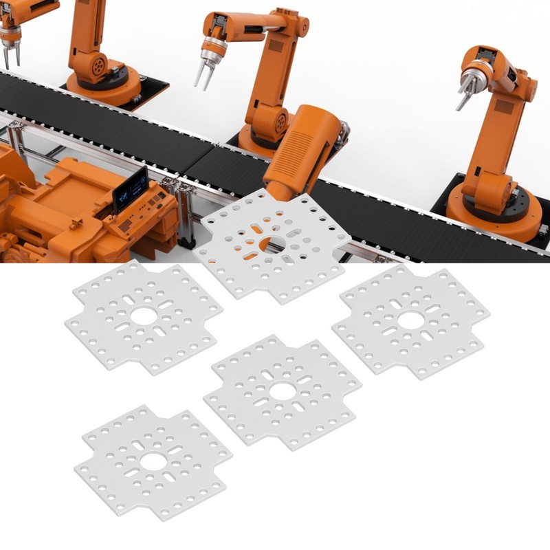5pcs Hole Pattern Brackets Aluminum Alloy Holes Grid Plates for