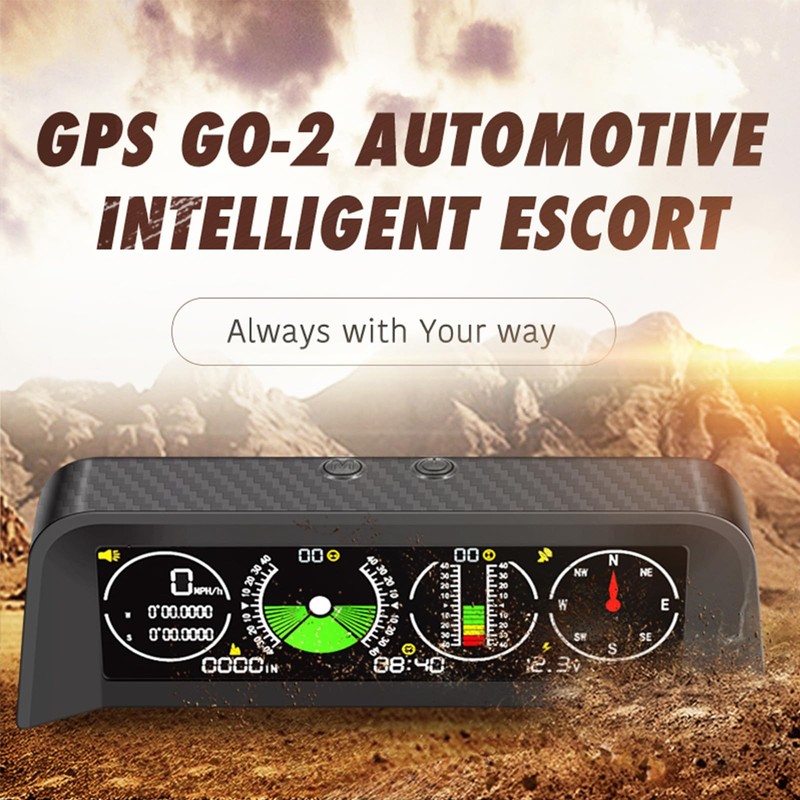 SKEKECIE Digital Car Inclinometer for Off-Roading & Overland - HUD