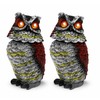 Solar Owl Garden Statue for Outdoor Decor – Rotating Head