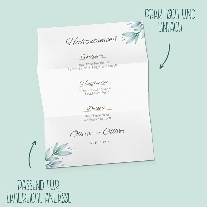 Letter Paper with Flower Motif in DIN A4 Format –