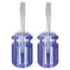 HARFINGTON 2pcs SL6 Short Tip Slotted Screwdriver Stubby Magnetic Flat