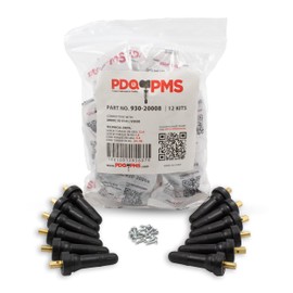 Wheel Accessories Parts PDQ TPMS 12 PC OEM Sensor Service Kit Snap-in Tire Rubber Valve Stems | Schrader 20008 Fits GM 2006 +, Ford 2009 +, Subaru 2004 +, Chrysler 2005 +, Dodge 2005 +, Jeep 2005 +