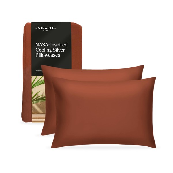Miracle Made Cooling Pillow Case - 2 Pack Terracotta Pillow