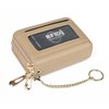 imeetu RFID Credit Card Holder, Small Leather Zipper Card Case
