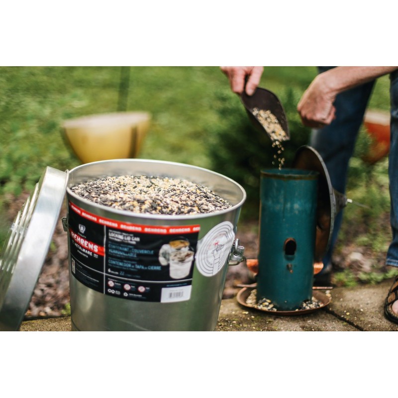Behrens 6 Gallon Rust Proof Galvanized Steel Locking Lid Dry