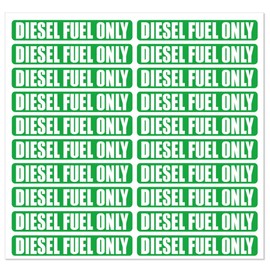 JLM MARINE 20PCS Diesel Fuel Only Stickers for Oil Gas Can Tractors Truck Decals Sign Boat Labels Car Fuel Tank 3.25 X 0.75 Inch