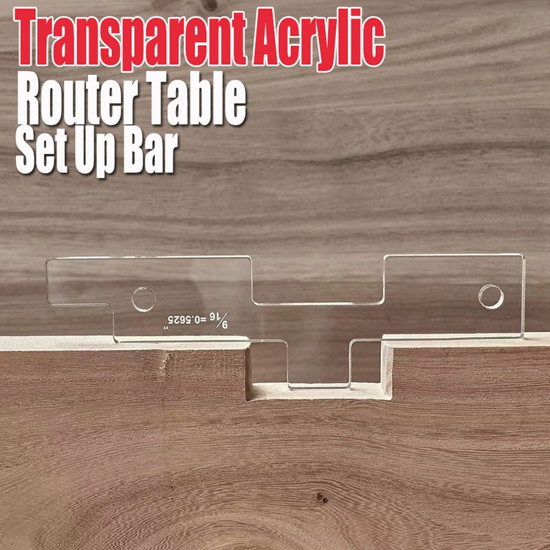10PCS Router Table Set Up Bars Transparent Acrylic High Accuracy