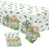 Owelleny Jungle Party Decorations Tablecloth, 3Pcs Disposable Safari Birthday Tablecover