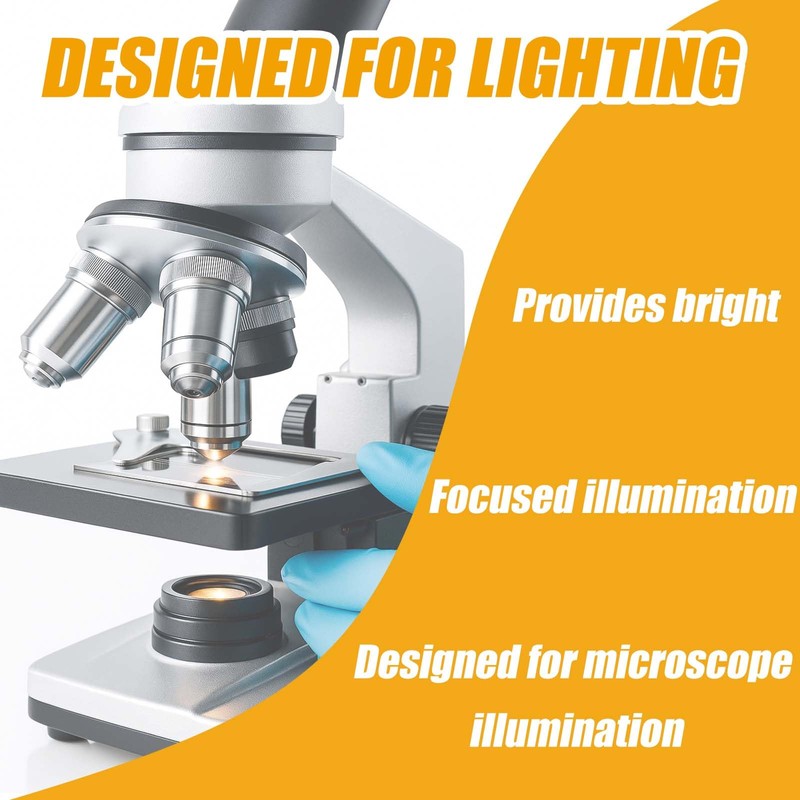 SANJOON 6V 20W G4 Bi-Pin Halogen Bulbs for Microscopes,Replacement Light