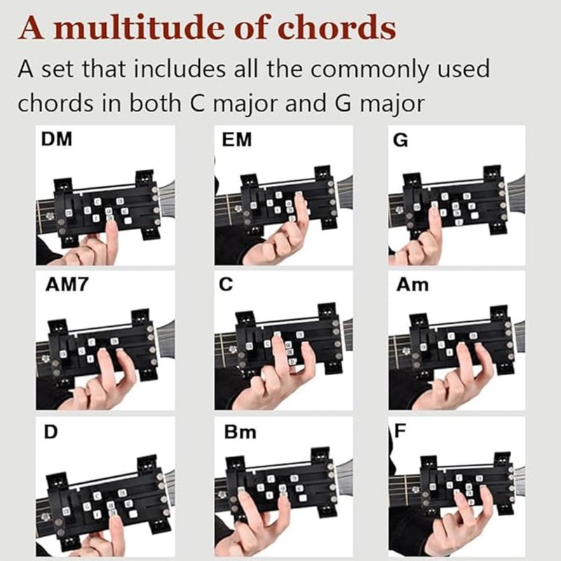 Guitar Aid Chords buddy Trainer, Guitar Chord Presser,Assisted para Tool,Guitar