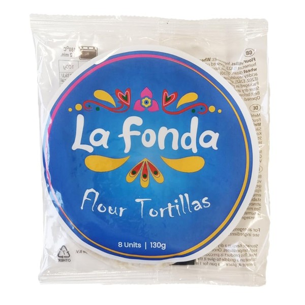 6" Flour Tortilla/La Fonda Mexican Flour Tortilla Wraps, Soft and Pliable Tortillas to Tacos, Burrito, Quesadilla