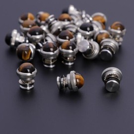 Tiger's Eye 호랑이의 눈 돌 스테인리스 스틸 베어링 나사 헤어 가위 수리 이발사 액세서리 PJ-0002 1 로트 [03 6PCS Red] Tiger Eye Stone Stainless Steel Bearing Screw Hair Scissors Repair Barber Accessories PJ-0002 1 Lot [03 6PCS Red]