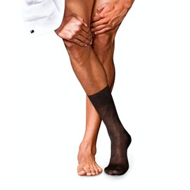 FALKE Men No. 9 Pure Fil D´Écosse Mid-Calf Socks, Brown (Brown 5930), 8-9