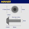 (15 Sets) M8 x 30 mm Allen Screws with Flange