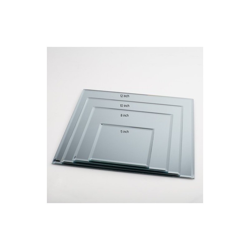 Eastland® 5" Square Beveled Centerpiece Table Mirror Set of 12