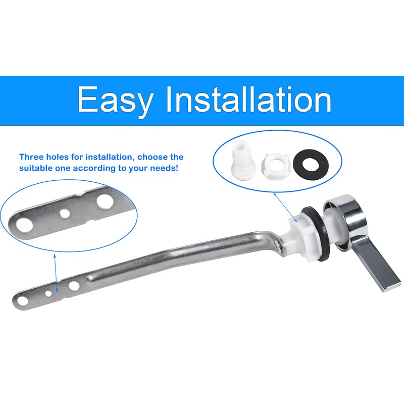 Toilet Flush Lever Handle Replacement, Universal Side Mount Toilet Tank