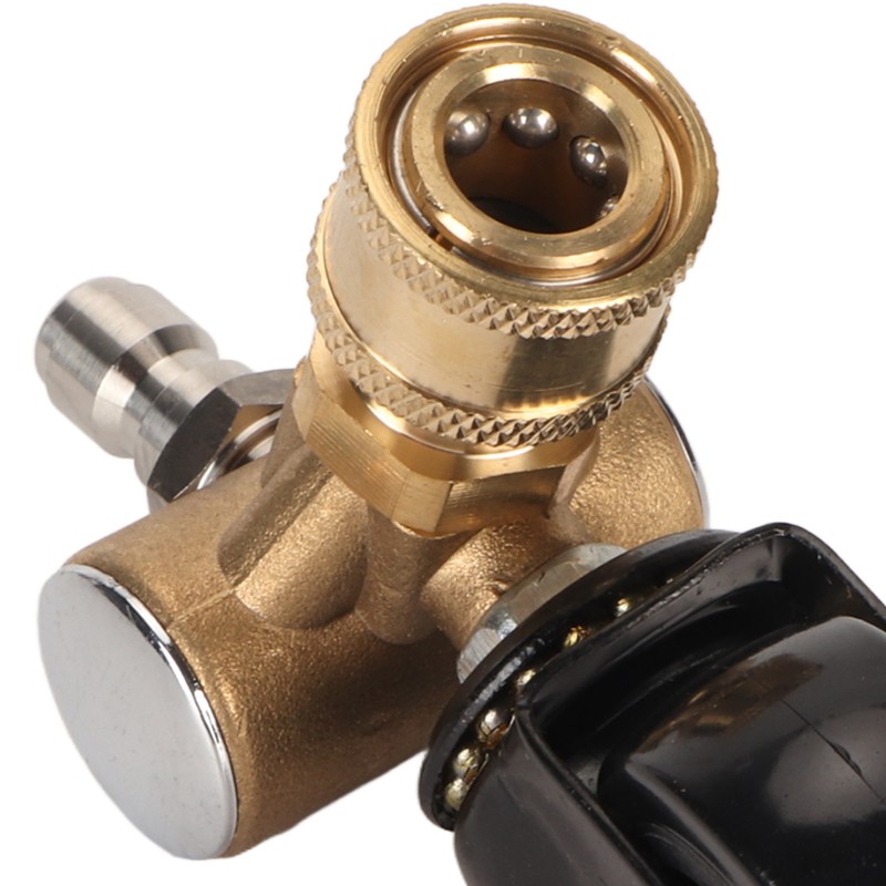 Undercarriage Cleaner Swivel Wheel with 1/4in Quick Connector Brass Pressure