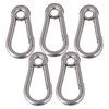 CNBTR 50mm Silver M5 Spring 304 Stainless Steel Snap Hook