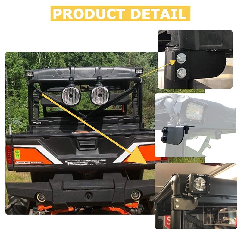 KANGIKX Rear Roof Roll Pro-fit Cage Bar Reverse LED Brackup
