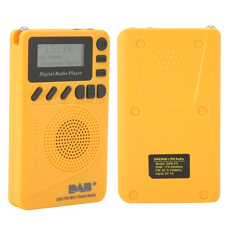 DABP9 Portable Pocket Radio LCD Display Speaker MP3 Player Digital