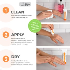 Strataderm Professional Scar Therapy Gel | Old and New Scars from General Surgery, Trauma, Wounds, Burns, Bites, Acne & Skin Disease | Reduces Redness, Discoloration, Discomfort & Itch | 50g (1.75oz)