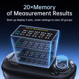 Alecaremed Alecaremed Pulse Oximeter, 4 Color OLED Display Oxygen Monitor Fingertip with 20  Memory, Blood Oxygen Saturation Monitor (SpO2), Alarm & Brightness Adjustable, Batteries & Lanyard (Black)
