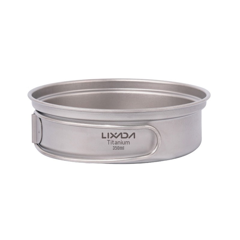 Lixada Ultralight Titanium Frypan Outdoor Camping Hiking Backpacking Cooking Frying