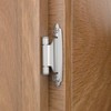 Chibery 10 Pack 3/8 inch Inset Satin Nickel Cabinet Hinges,