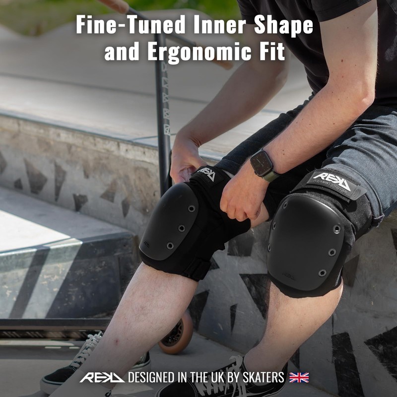 Rekd Ramp Knee Protectors Unisex Adult XS Black