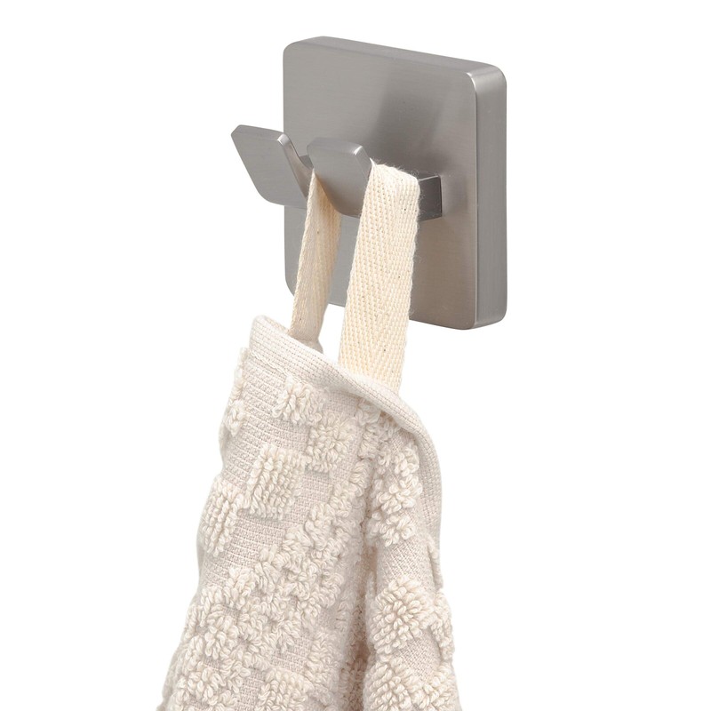 Tiger Dock, Towel hook large, Brushed stainless steel, 32x49x49mm