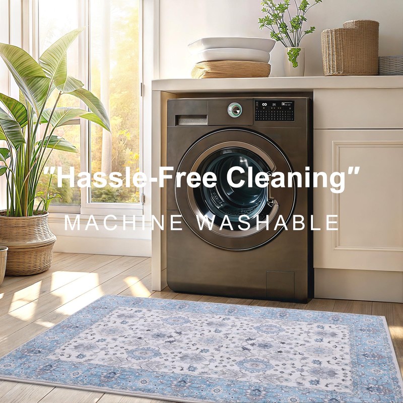 Vanmoos 2x3 Washable Area Rug – Soft, Non-Slip Entrance Rug,