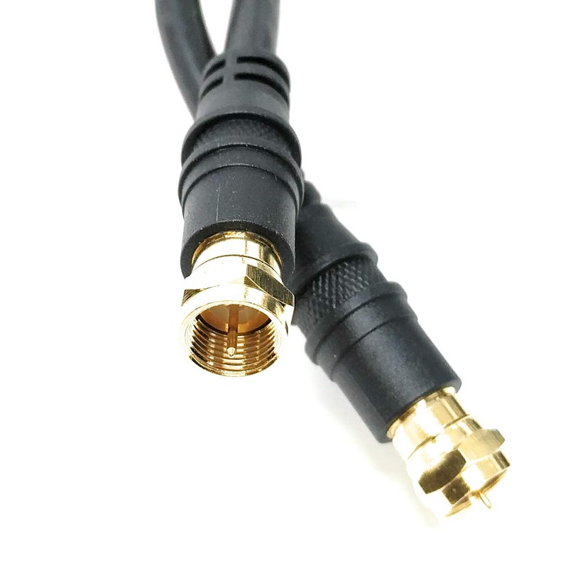 RiteAV 3 feet RG6 Coax Satellite/CATV Cable - Screw On