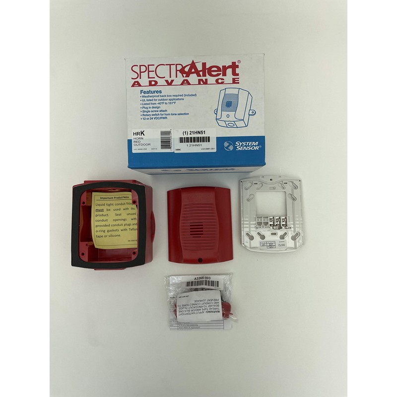 System Sensor HRK - Outdoor Horn, Red